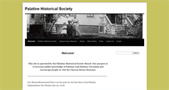 Desktop Screenshot of palatinehistoricalsociety.com