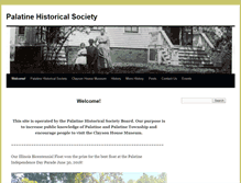 Tablet Screenshot of palatinehistoricalsociety.com